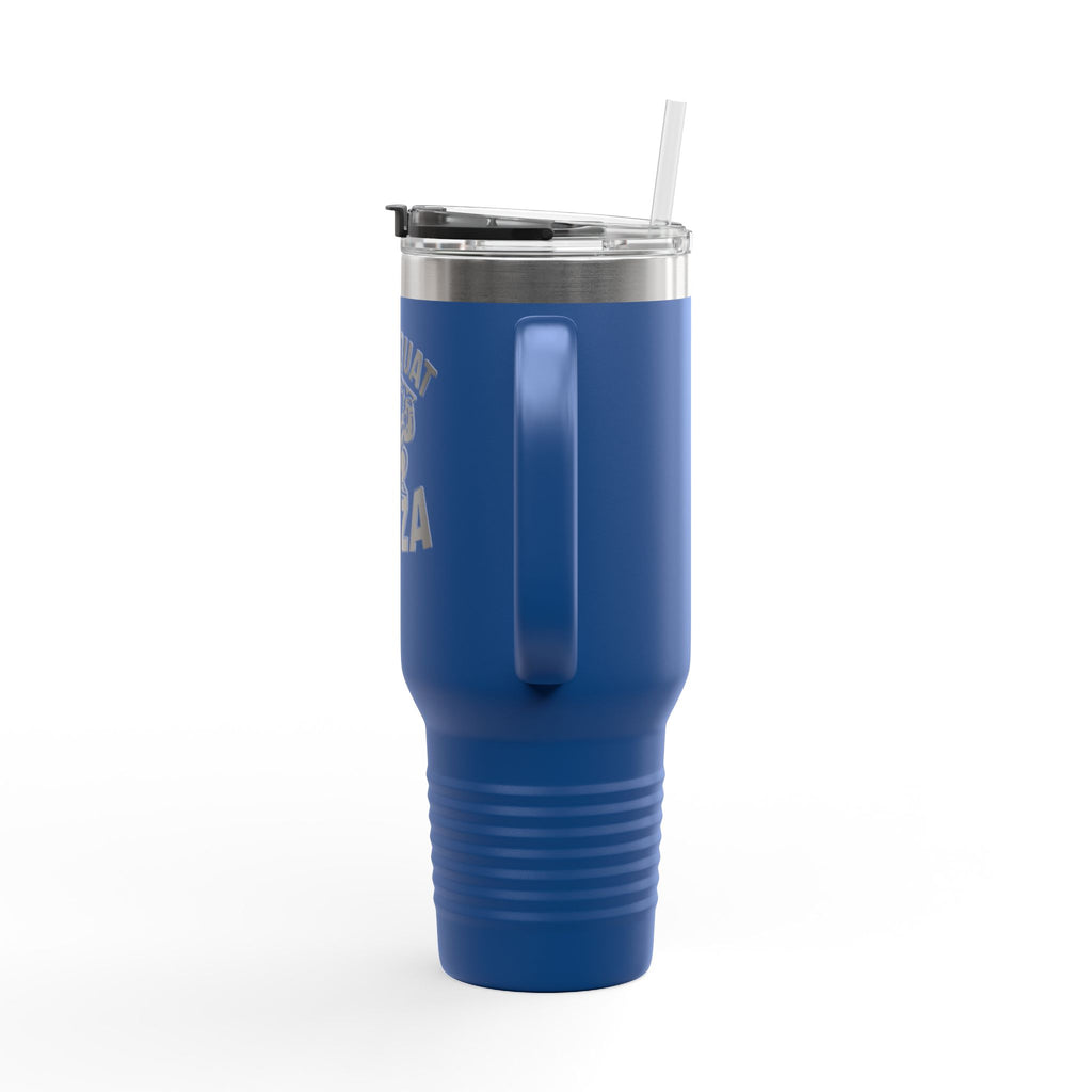 Will Squat for Pizza Insulated Travel Mug | 40oz Tumbler