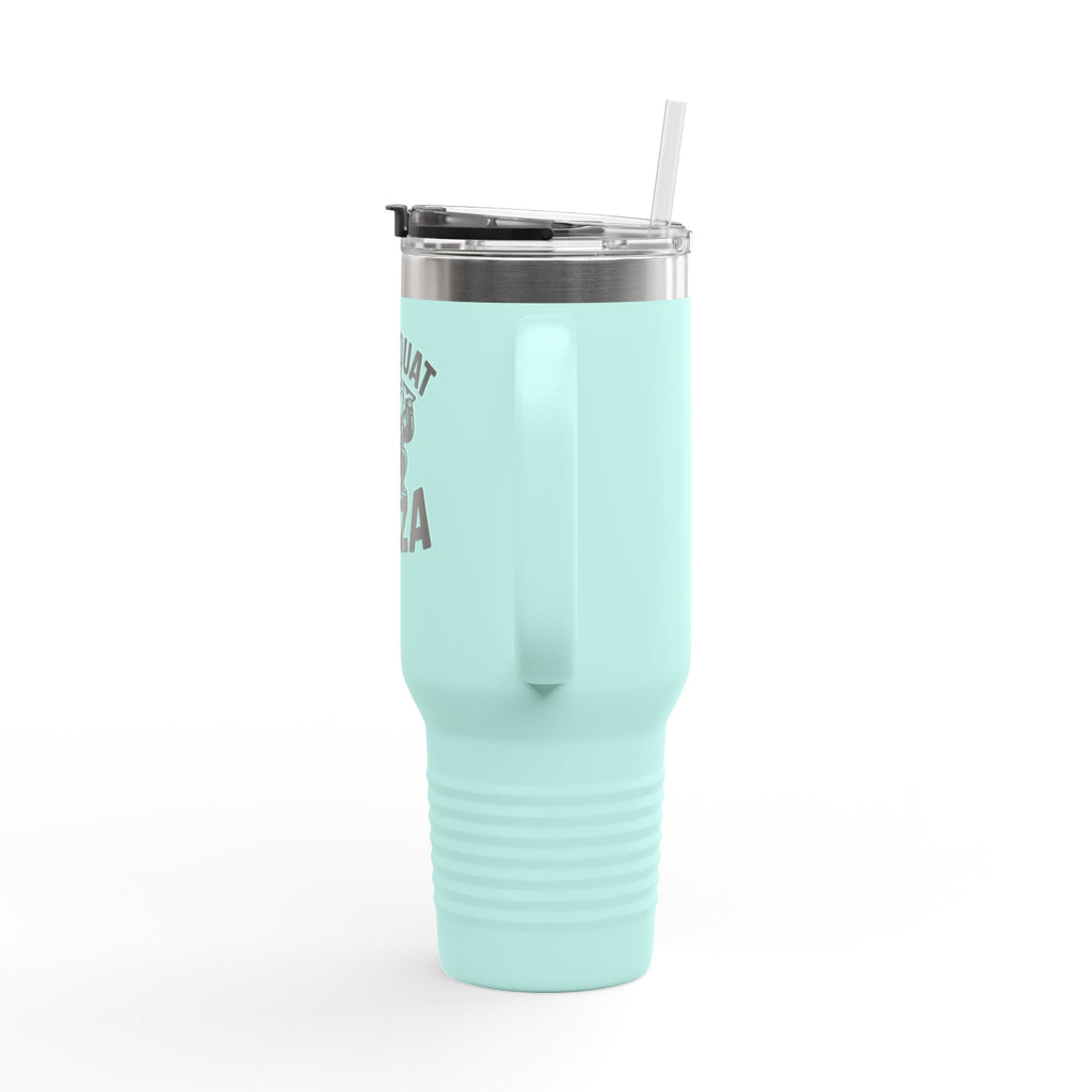 Will Squat for Pizza Insulated Travel Mug | 40oz Tumbler