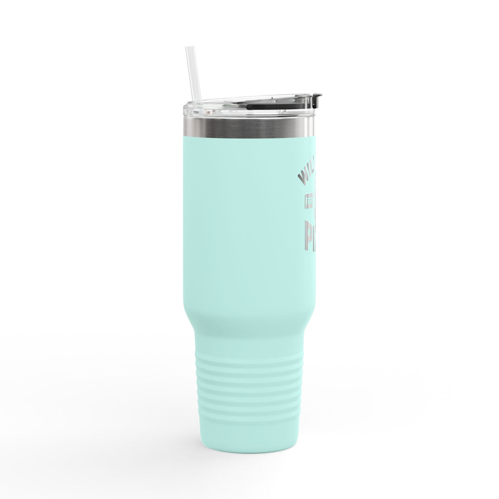 Will Squat for Pizza Insulated Travel Mug | 40oz Tumbler