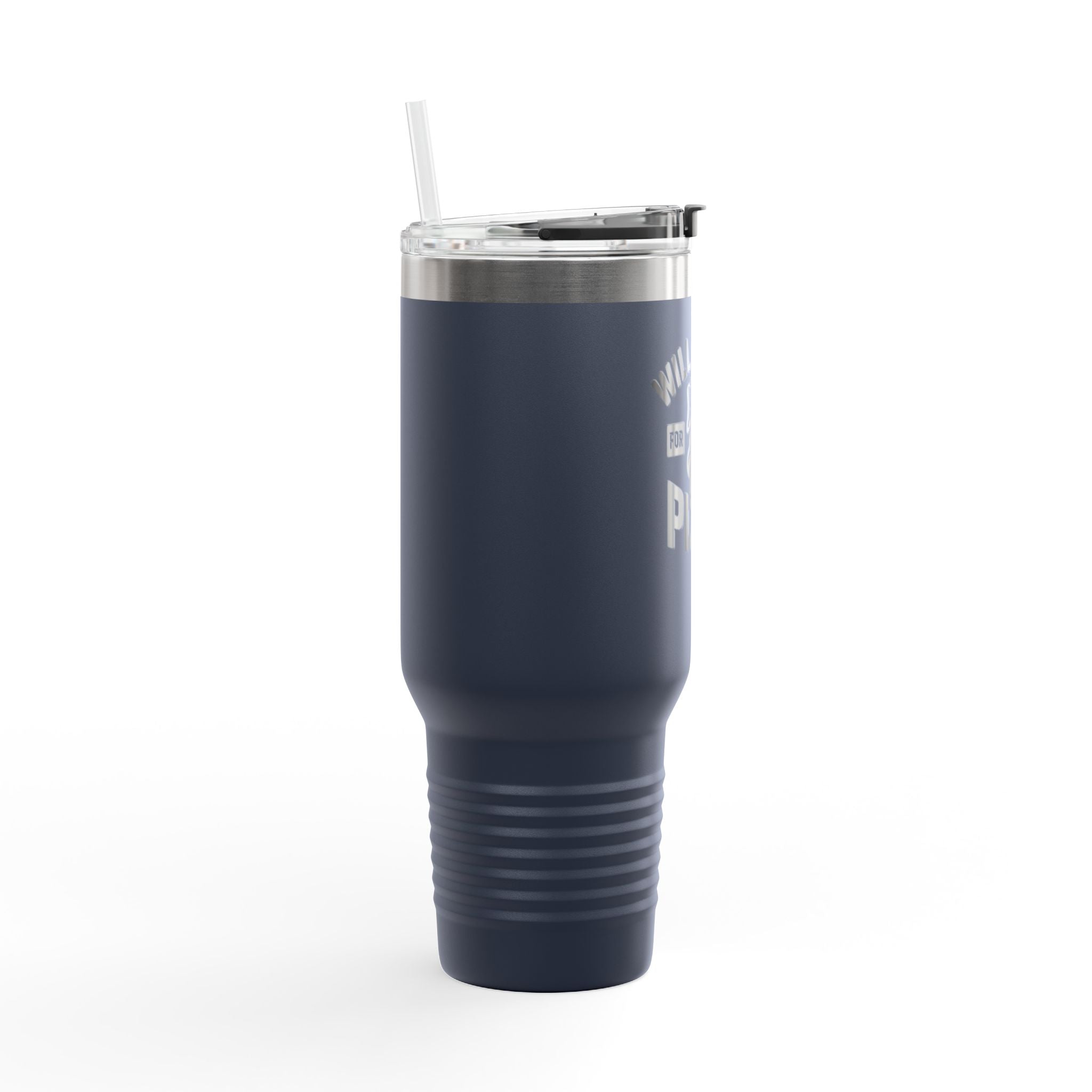 Will Squat for Pizza Insulated Travel Mug | 40oz Tumbler