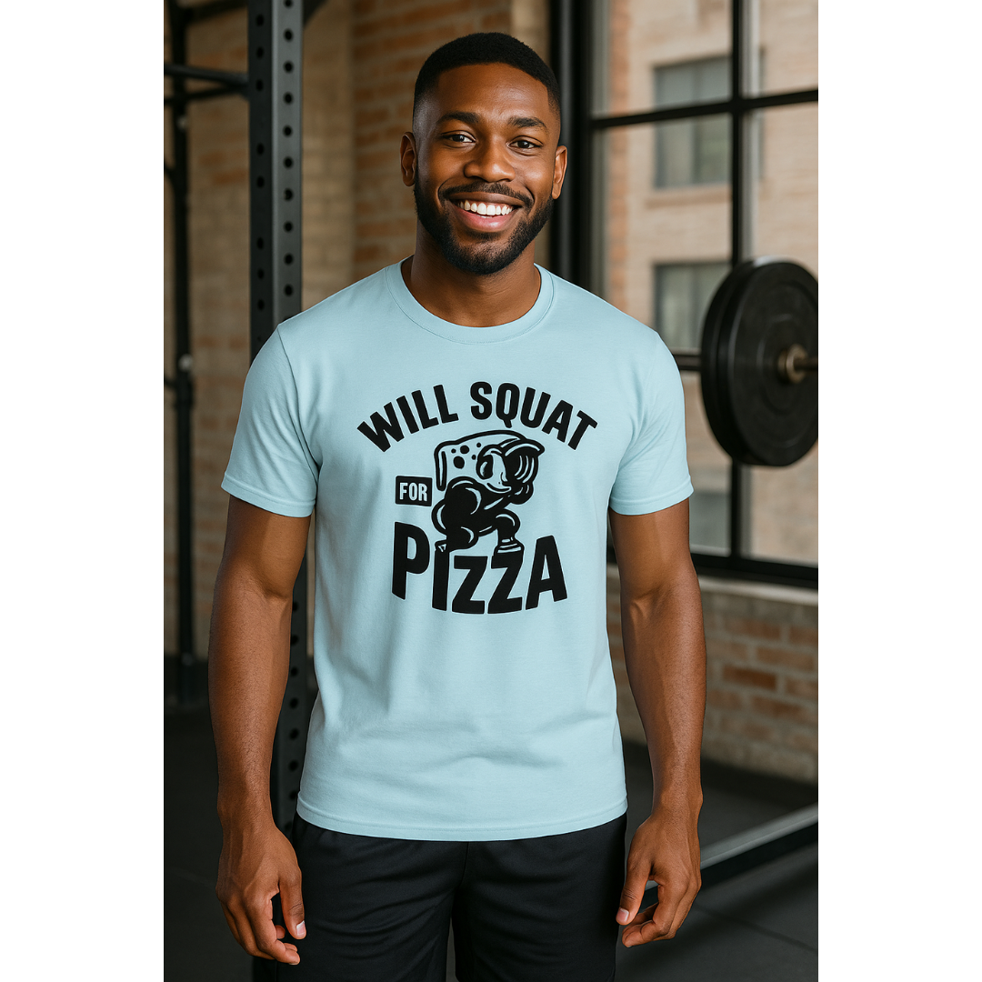 Will Squat for Pizza T-Shirt