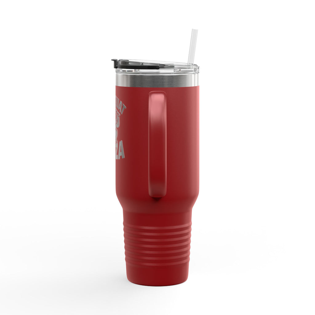 Will Squat for Pizza Insulated Travel Mug | 40oz Tumbler