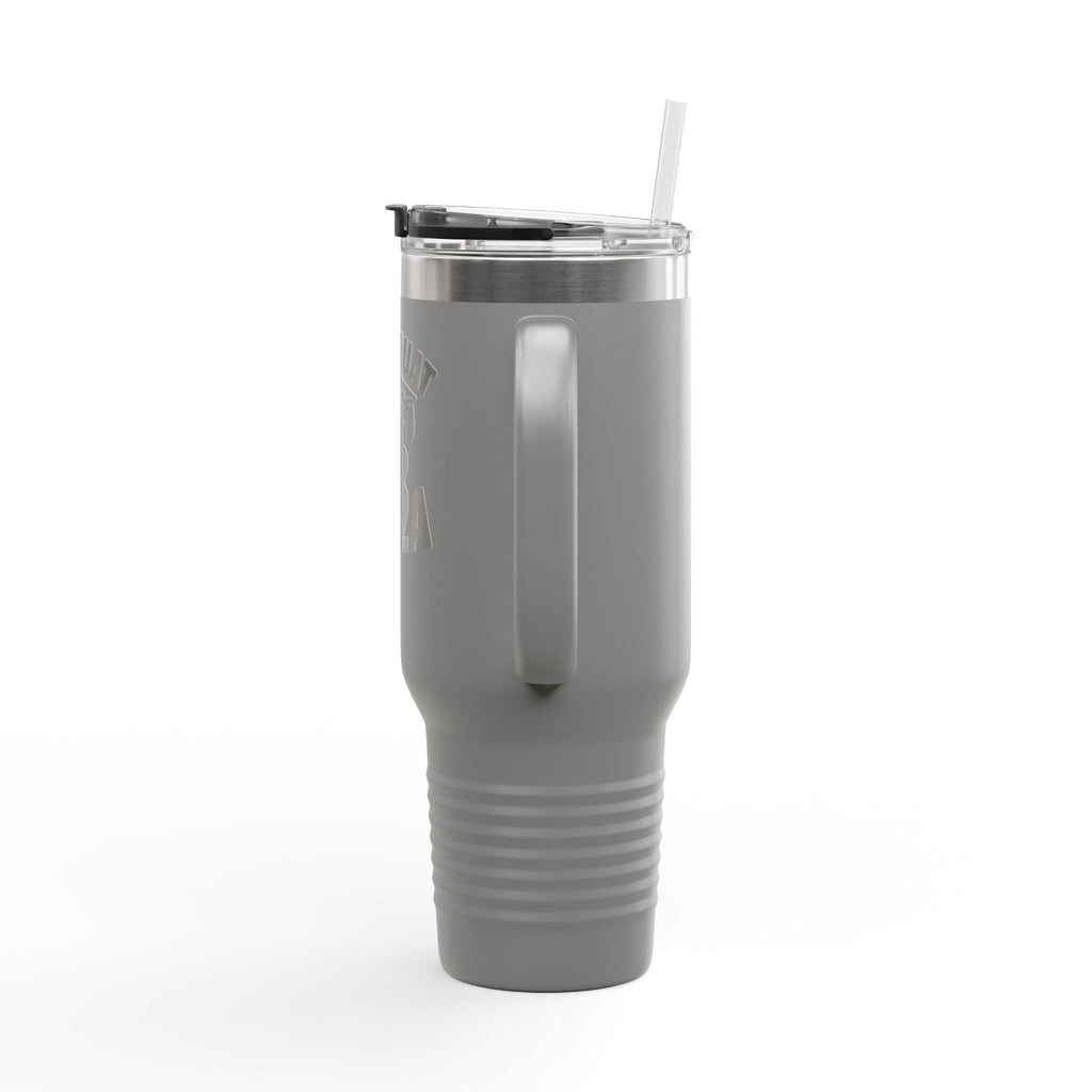 Will Squat for Pizza Insulated Travel Mug | 40oz Tumbler