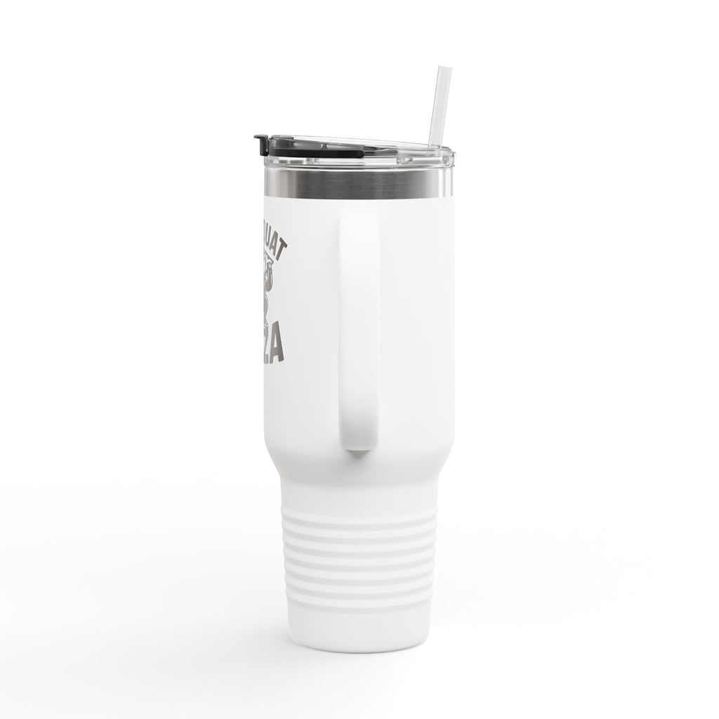 Will Squat for Pizza Insulated Travel Mug | 40oz Tumbler
