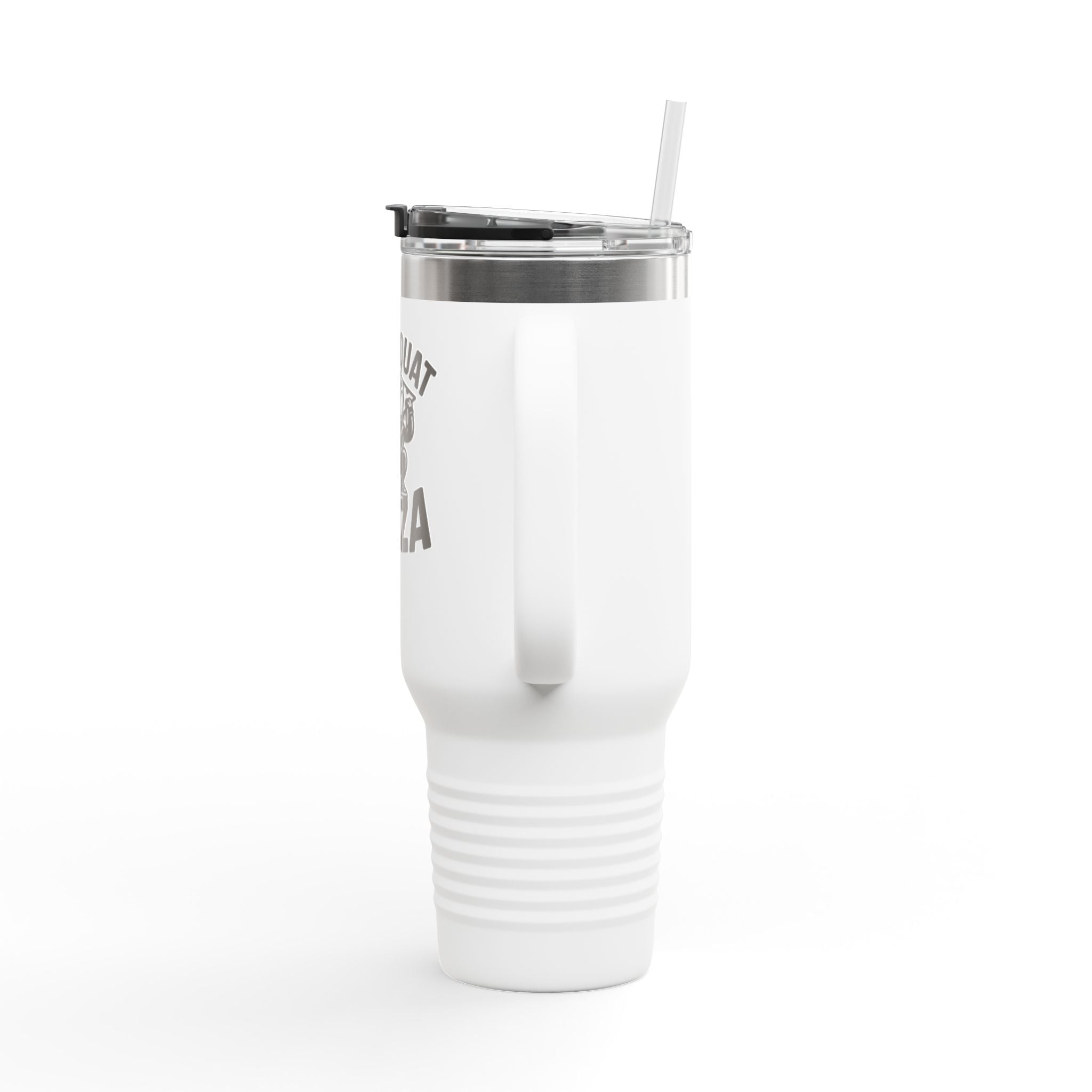 Will Squat for Pizza Insulated Travel Mug | 40oz Tumbler