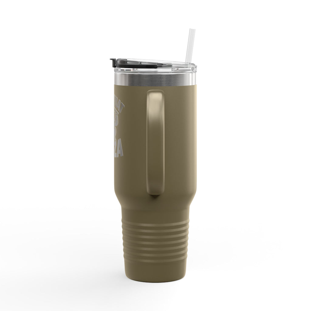 Will Squat for Pizza Insulated Travel Mug | 40oz Tumbler