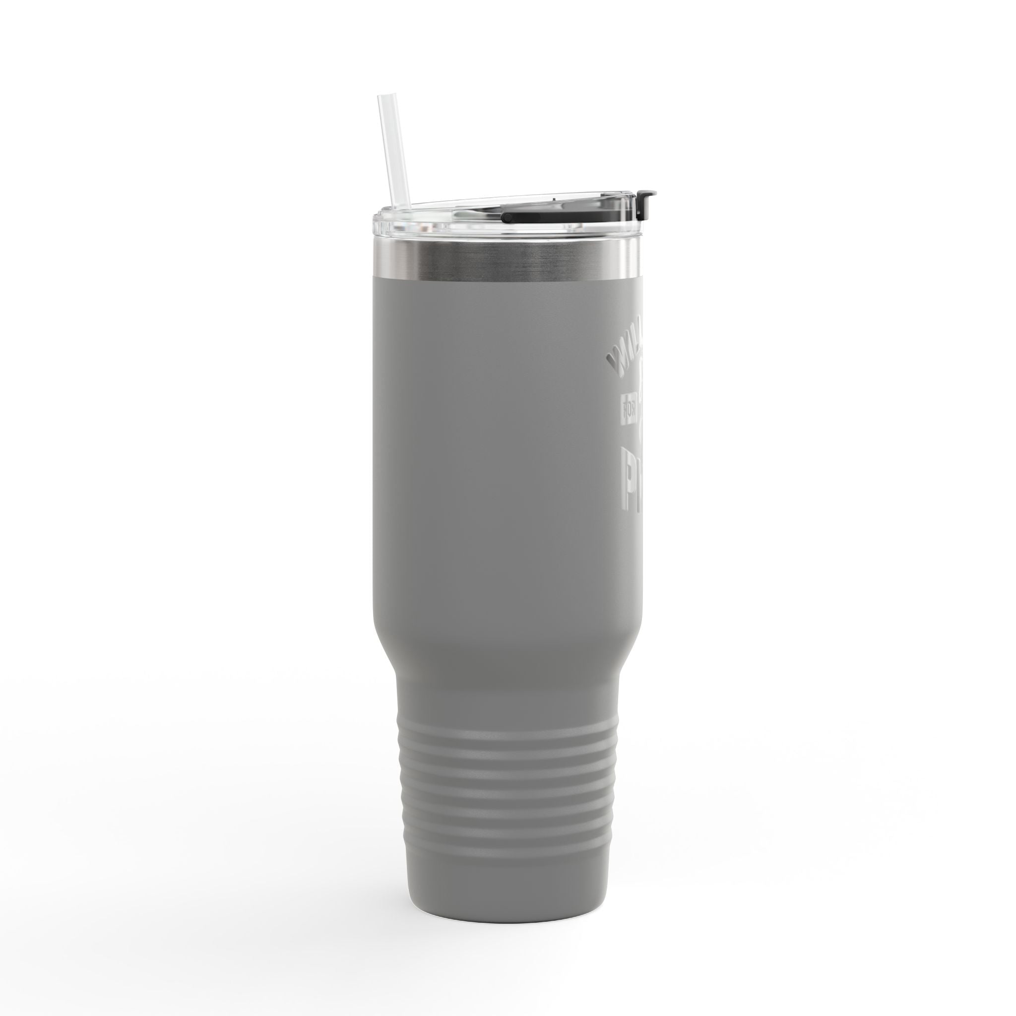 Will Squat for Pizza Insulated Travel Mug | 40oz Tumbler